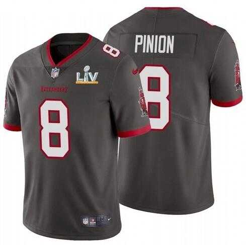 Nike Men & Women & Youth Buccaneers 8 Bradley Pinion Gray 2021 Super Bowl LV Vapor Untouchable Limited Jersey,We sell and wholesale Nike Men & Women & Youth Buccaneers 8 Bradley Pinion Gray 2021 Super Bowl LV Vapor Untouchable Limited Jersey on line form chian!